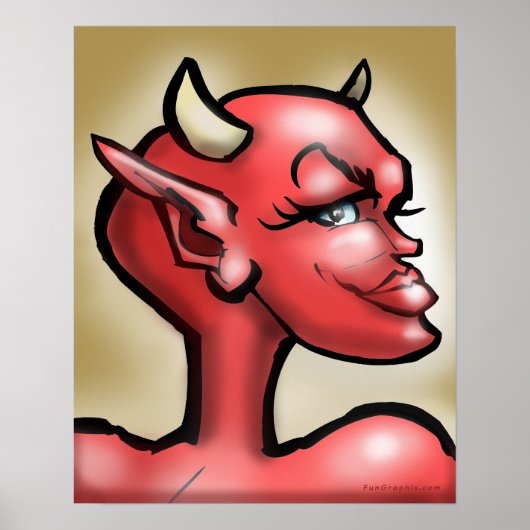 Zij Devil Poster (Voorkant)