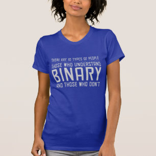 Zij die binair getal begrijpen t-shirt