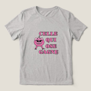 Zij Die Durft Wint in het Frans met Mutsige Big Tri-Blend Shirt