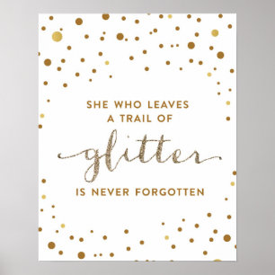 Zij die een spoor van glitter achterlaat - Nursery Poster
