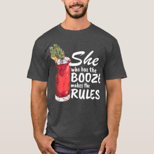 Zij die het boek heeft maakt de regels onbetaalbaa t-shirt