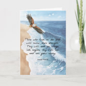 Zij die hopen op de Heer Jesaja 40:31 Geloof Kaart (Voorkant)