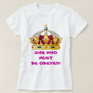 Zij die moet worden geobsedeerd t-shirt