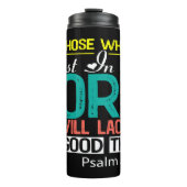 Zij die op de Heer vertrouwen Thermosbeker (Voorkant)