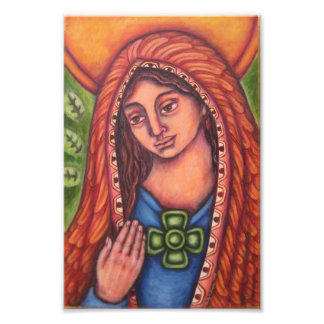 Zij die uit de regio van het licht komt vliegen foto afdruk