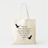 Zij die vertrouwen in de Inspiratie van de Schrift Tote Bag (Voorkant)