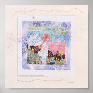 Zij die wachten op engel archivering van hoogwaard poster