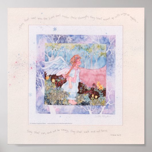 Zij die wachten op engel archivering van hoogwaard poster (Voorkant)