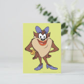 Zij-duivel in kleur briefkaart (Staand voorkant)