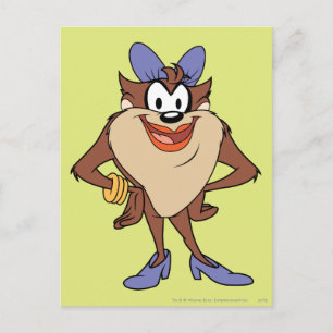 Zij-duivel in kleur briefkaart