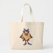 Zij-duivel in kleur grote tote bag (Voorkant)