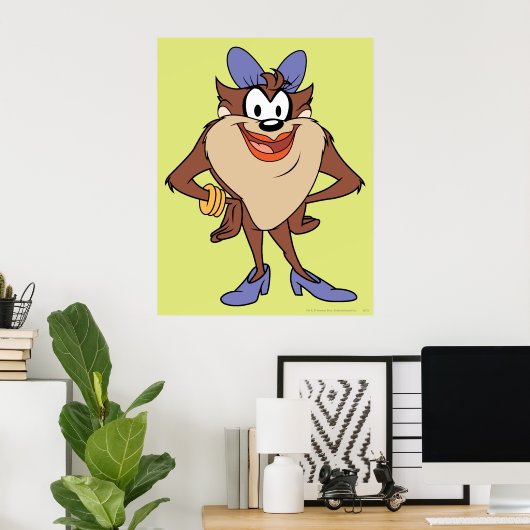 Zij-duivel in kleur poster (Thuiskantoor)