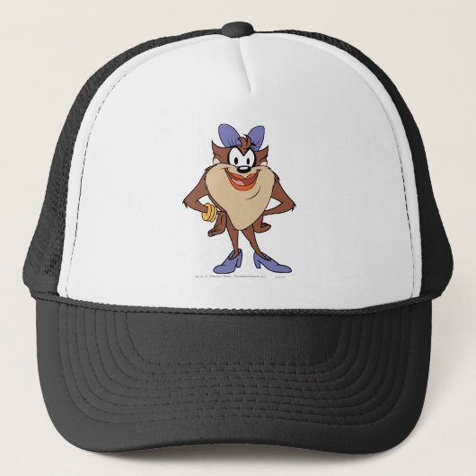 Zij-duivel in kleur trucker pet (Voorkant)