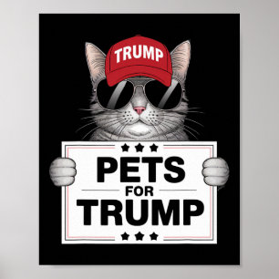 Zij Eten De Katten Trump Save Ons Huisdier Poster