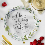 Zij Gaat Trouwen Bruidsfeestje Papieren Bordje