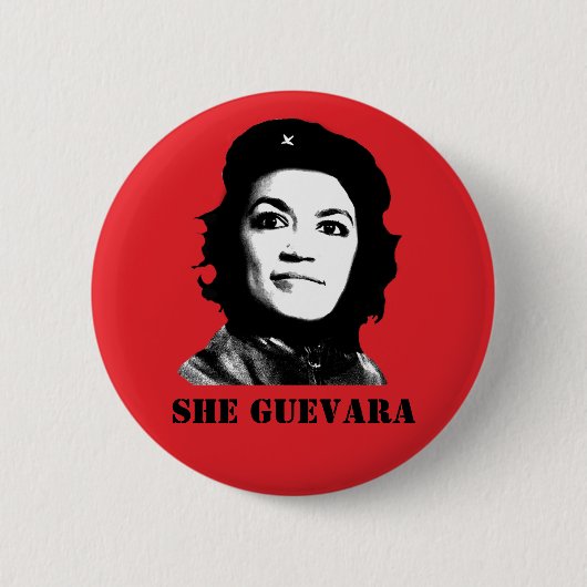 Zij Guevara Ronde Button 5,7 Cm (Voorkant)