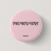 Zij/haar/haar/haar Pronoun Button