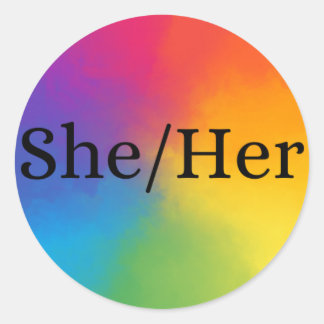 Zij/haar Pronoun Sticker