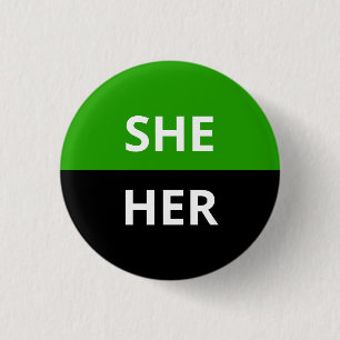 Zij/haar woordvoerders Neutrois Badge Ronde Button 3,2 Cm