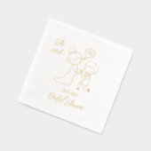 Zij Heeft Ja Gezegd Bruidsfeest Folie Servetten (Links)