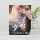 ZIJ HEEFT JA GEZEGD | MODERN FOTO SAVE THE DATE (Staand voorkant)