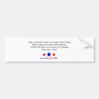 Zij heeft mijn stem bumpersticker