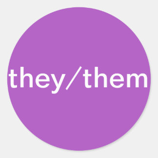 Zij/hen Pronoun Stickers voor Naam Tags