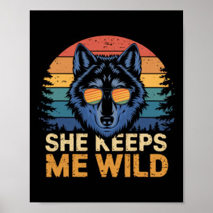 Zij Houdt Me Wild Hij Houdt Me Veilig Trend Cool V Poster