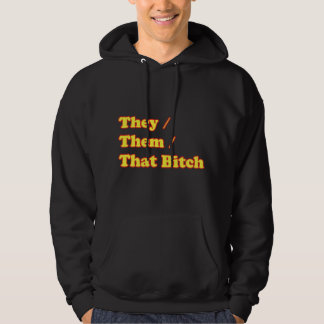 Zij Hun Voornaamwoorden Non-binair Geslacht LGBTQ Hoodie