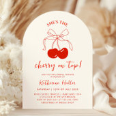 Zij is de Kers op de Bruidsbruiloft Uitnodiging