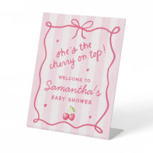 Zij is de Kers op de Top Baby Shower Tafelbord
