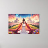 Zij is de leider canvas afdruk (Voorkant)