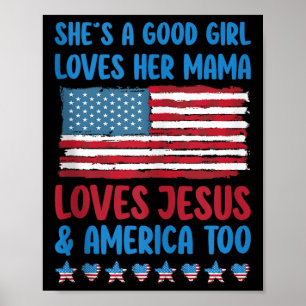 Zij Is Een Goed Meisje Houdt Van Haar Mama Jezus & Poster