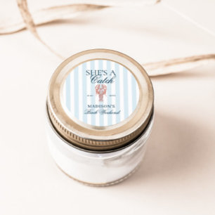 Zij is een Kreeft Hen Party Ronde Sticker
