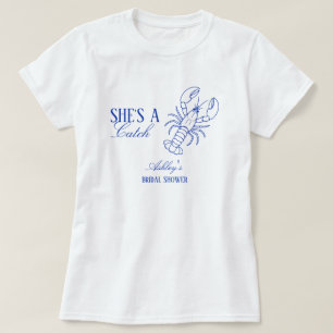 Zij Is Een Kreeft Kust Bruidsmeisjesborrel T-shirt