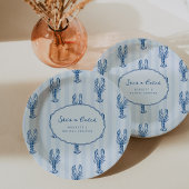 Zij is een vangst | Summer Lobster Bruidsdouche Papieren Bordje