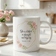 Zij Is Gekleed in Kracht en Waardigheid Bloem