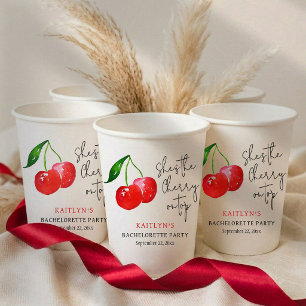 Zij is het IJs op de Taart 🍒 Meidenavakantie Papieren Bekers