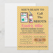 Zij is klaar om het Afstuderen van de showts te ro Kaart (Voorkant / Achterkant)