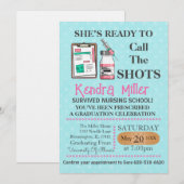 Zij is klaar om het Afstuderen van de showts te ro Kaart (Voorkant / Achterkant)