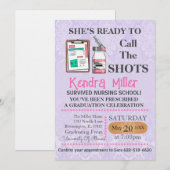 Zij is klaar om het Afstuderen van de showts te ro Kaart (Voorkant / Achterkant)