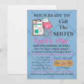 Zij is klaar om het Afstuderen van de showts te ro Kaart (Voorkant / Achterkant)