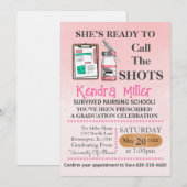 Zij is klaar om het Afstuderen van de showts te ro Kaart (Voorkant / Achterkant)