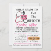 Zij is klaar om het Afstuderen van de showts te ro Kaart (Voorkant)