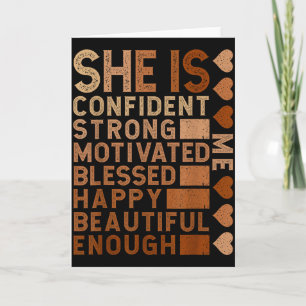 Zij Is Mij Zwarte Vrouwen Mooi Sterk Gezegend Pro Kaart