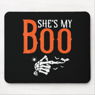 Zij is mijn Boo bijpassende Halloween pyjama koppe Muismat