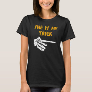 Zij is mijn truc hij is mijn lekkernij Schattige b T-shirt