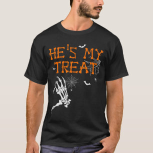 Zij Is Mijn Truc Hij Is Mijn Snoep Halloween Koppe T-shirt