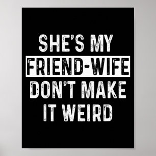 Zij is mijn vriendin-vrouw Grappige relatie citaat Poster