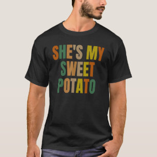 Zij is mijn zoete aardappel I YAM Koppel Matching T-shirt